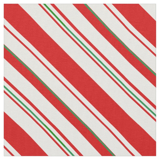 Candy Cane Stripes Fabric (Close Up)
