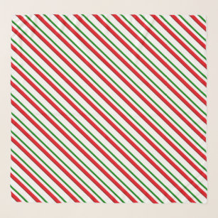 Candy Cane Stripes, red, green and white Scarf