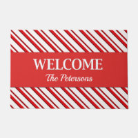 Candy Cane Stripes with Personalised Text 