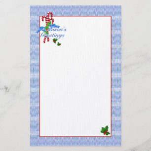 Candy Cane Surprise Christmas Stationery
