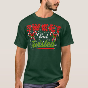 Candy Cane Sweet But Twisted Family Matching Xmas T-Shirt
