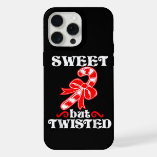 Candy Cane Sweet But Twisted Funny Christmas iPhone 15 Pro Max Case