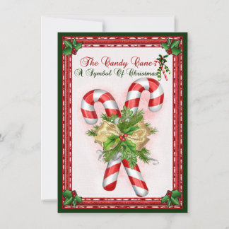 Candy Cane Symbol Of Christmas Greeting