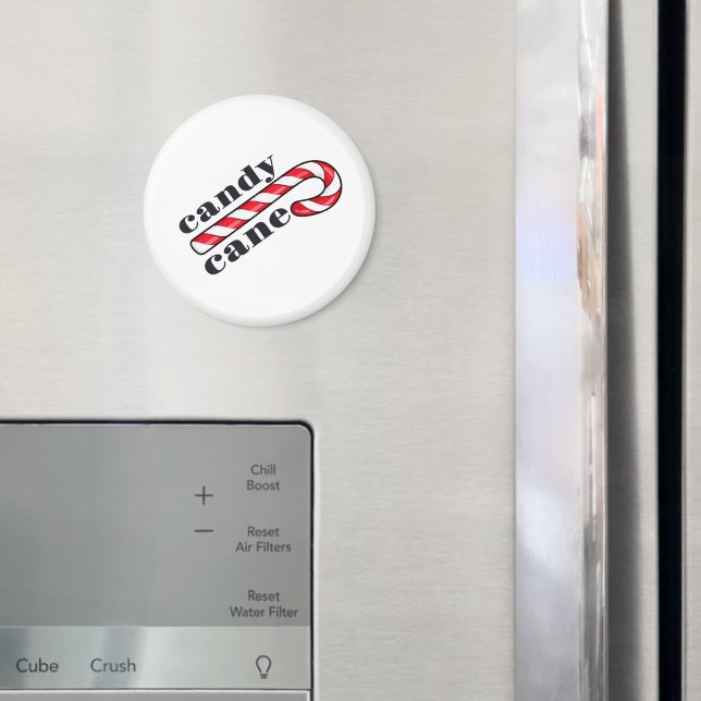 Candy Cane Text  Magnet (In Situ (Fridge))