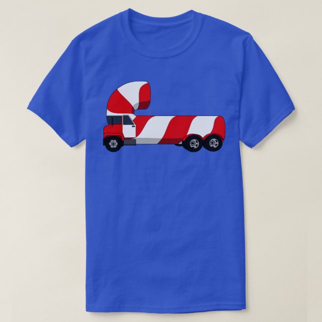 Candy Cane Truck  T-Shirt (Design Front)