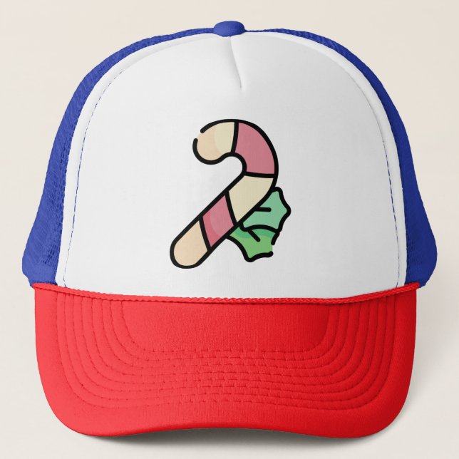 candy cane trucker hat (Front)