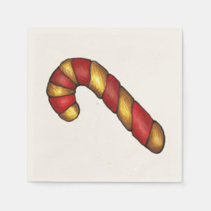 Candy Cane Twist Christmas Cookie Holiday Baking Napkin