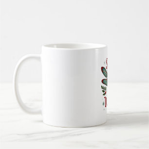 Candy Cane Wings Dragonfly Coffee Mug