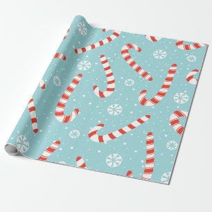 Candy Cane Winter Delight Wrapping Paper