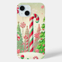 Candy Cane Winter Peppermint Forest Christmas 