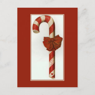 Candy Cane with Love Postcard