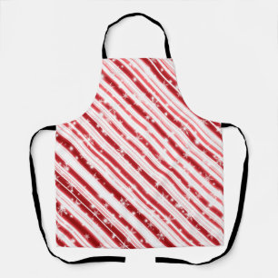 Candy cane with Stars and Snowflakes Apron