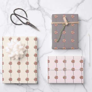 Candy cane wrapping paper. Gift wrapping. Wrapping Paper Sheet
