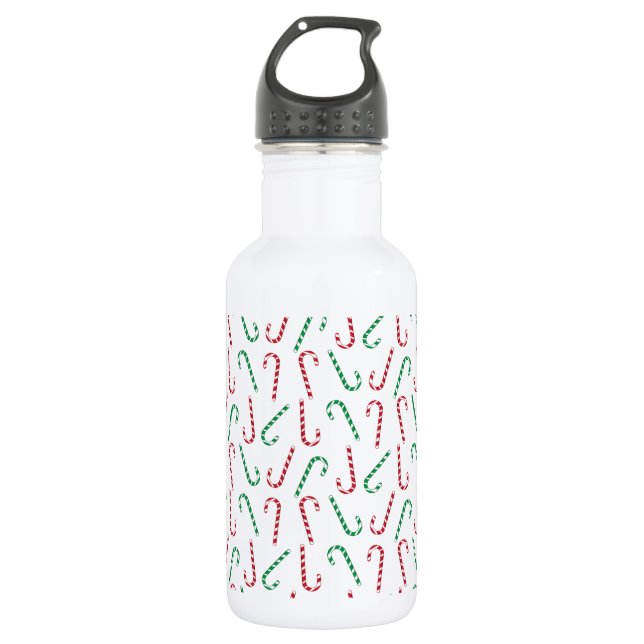 Candy Canes 532 Ml Water Bottle (Front)
