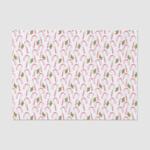Candy Canes and Holly Tissue Paper