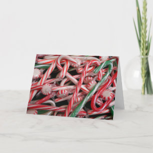 Candy Canes and Peppermints Christmas Holiday Card