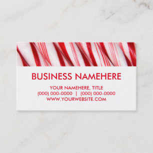 Candy Canes Business Cards