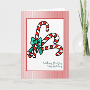 Candy Canes Christmas Holiday Card