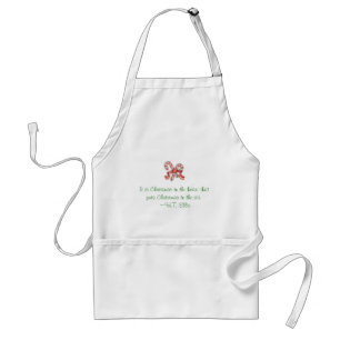 Candy Canes & Christmas Quote Apron
