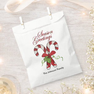 Candy Canes Christmas with DIY Text Favour Bag