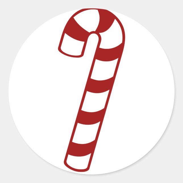 Candy Canes Classic Round Sticker (Front)