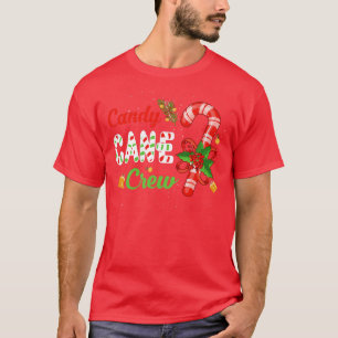 Candy Canes Crew Christmas Funny Matching Group Xm T-Shirt