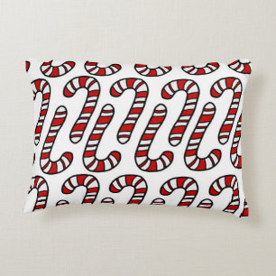 Candy Canes Decorative Cushion