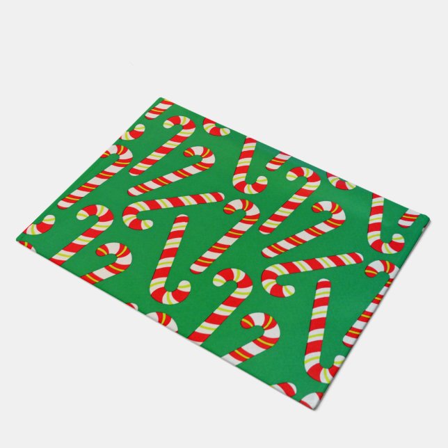 Candy Canes Doormat (Angled)