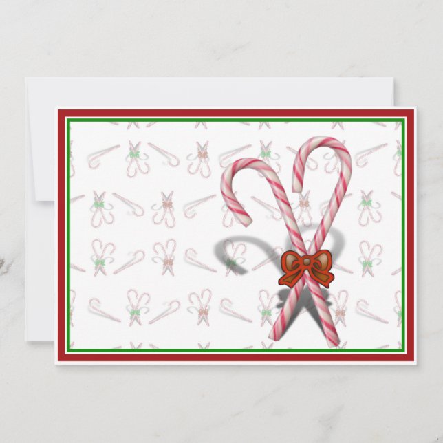 Candy Canes Invitation (Front)
