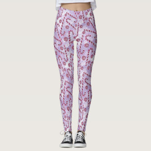 Candy canes  leggings