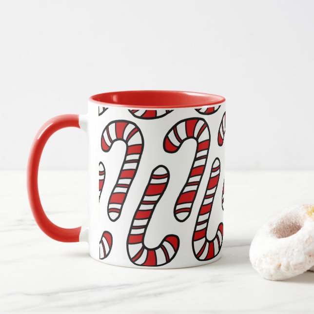 Candy Canes Mug (With Donut)