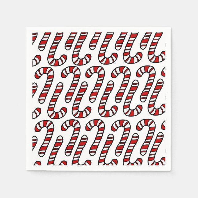 Candy Canes Napkin (Front)
