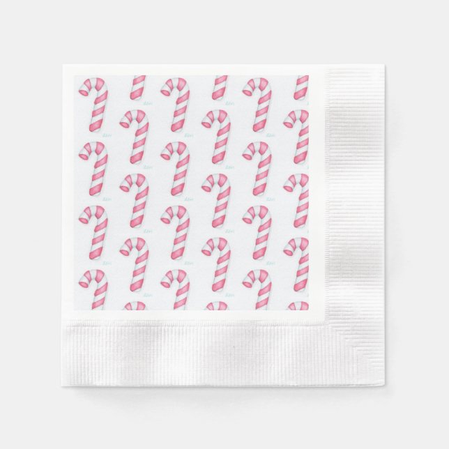 Candy Canes Napkin (Front)
