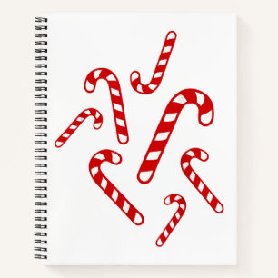 Candy canes notebook