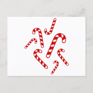 Candy canes  postcard
