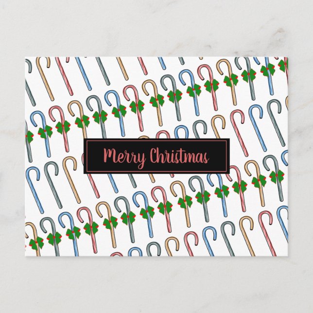 Candy Canes Postcard (Front)