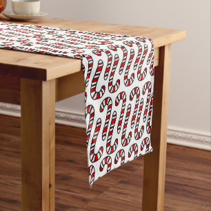 Candy Canes Short Table Runner