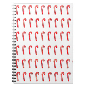 Candy Canes Spiral Photo Notebook