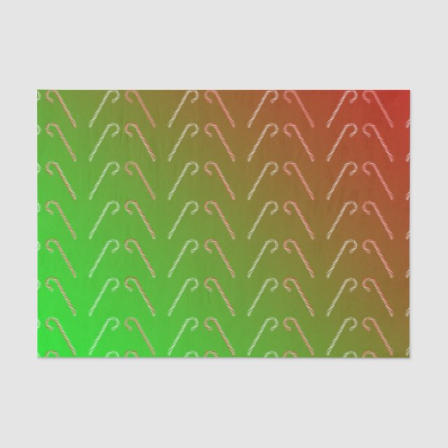 Candy Canes Tissue Paper (Front)