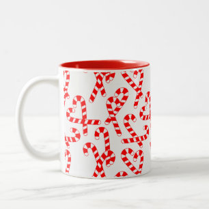 Candy Canes Two-Tone Coffee Mug