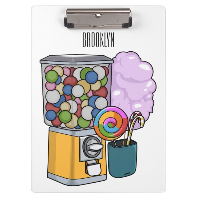 Candy cartoon illustration  clipboard (Front)