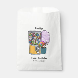 Candy cartoon illustration favour bag