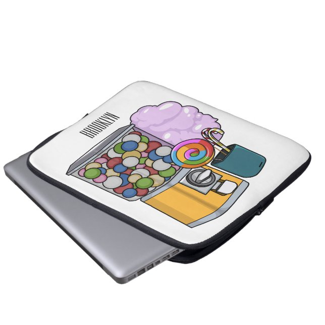 Candy cartoon illustration  laptop sleeve (Front Bottom)