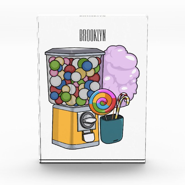 Candy cartoon illustration photo block (Front)