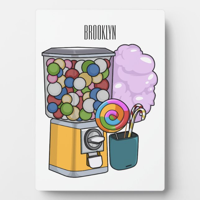 Candy cartoon illustration  plaque (Front)