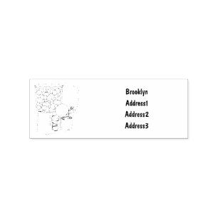 Candy cartoon illustration rubber stamp
