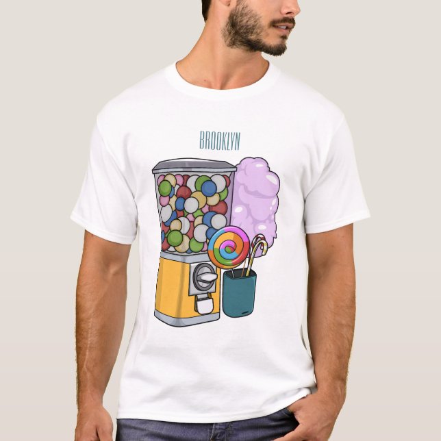 Candy cartoon illustration T-Shirt (Front)
