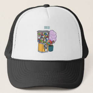 Candy cartoon illustration trucker hat