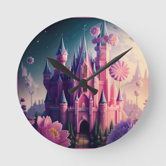 Candy Castle One Round Clock (Front)