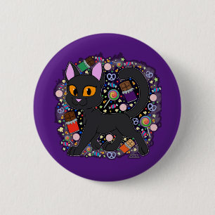 Candy Cat 6 Cm Round Badge